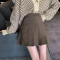 Miniatyrbild 1 av 2: Tenniskjolar Dam Golf Veckad byxkjol Sport Fitness Shorts Hög midja Yoga Löpar Shorts Kjol Gym Kläder Brown Brown L