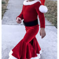 Miniatyrbild 4 av 8: Christmas Cosplay långärmad Bell Bottom Velvet Suit Party grön green 100cm
