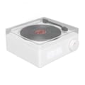 Pikkukuva 6 / 7: X11 Bluetooth-herätyskellokaiutin, 360 asteen stereoääni, retro, pyörivä vinyylilevy, herätyskellokaiutin DC 5V1A valkoinen