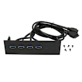 Miniatyrbild 4 av 7: USB3.0 Hub Frontpanel 5Gbps 4 Portar 19pin Optisk Enhet Frontpanel för 5.25 Tum PC Datorchassi