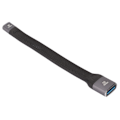 Miniatyrbilde 1 av 7: USB3.0 til USB C Adapter 10Gbps 2.4Ampere Bærbar Metall FPC USB3.0 Hunn til USB C Hunn Skjøteledning