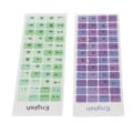 Miniatyrbillede 6 af 7: 2 stk. Keyboard Stickers Farverige Engelsk Sprogede Støvtætte Vandtætte Belægning PVC Materiale Computer Keycaps Stickers B