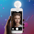 Miniatyrbillede 2 af 7: Bærbar Selfie Flash LED Clip-on Selfie Lys til Nat Sort 57*40*27mm white