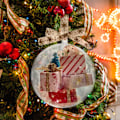 Miniatyrbild 10 av 10: Minipaket prydnad, jul liten expresslåda prydnad