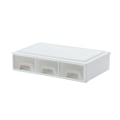 Miniatyrbillede 1 af 5: 1/2 hvid stak og organiser med stablede skuffer fri Three lattices 1 Pc