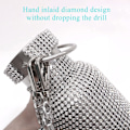 Miniatyrbillede 3 af 4: 350 ml 500 ml genanvendelige Bling Diamond termokande flasker Bærbar Glitter Rhinestone vandflaske Rustfrit stål termisk 750ml Multicolor random