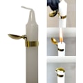 Miniatyrbild 11 av 11: 10-pack automatisk ljussläckare Ljussläckare Metallhölje Case Ljussläckare Timer (guld)