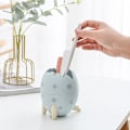 Miniatyrbillede 4 af 7: Ægformet Penneholder Skønhed Æg Hylde Puff Opbevaringsstativ Tør blue