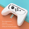 Miniatyrbilde 3 av 5: Håndtak kompatibelt med Nintendo Switch for Joy Con & OLED-modell for Joycon, slitesterkt håndtaksett kompatibelt med Joy Cons-kontrollere, 2-pakning