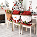 Miniatyrbild 5 av 5: Set med 2 julstolsryggöverdrag, Elan, Xmas, Matbord, X