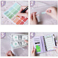 Miniatyrbillede 2 af 2: Budgetbind for at spare penge A6 Budgetbind white