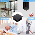Miniatyrbillede 4 af 5: 20 ST Firkantrørsstop 30*30mm Sort Firkantrørs Hætte Plast