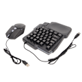 Miniatyrbilde 7 av 7: Halv Hånds Gaming Tastatur og Mus Combo Kablet Gaming Mus Konverter for Android for Harmony for IOS 10.0‑13.3