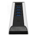 Pikkukuva 3 / 7: 5-porttinen USB-nopean laajennushubi, 4x USB 2.0, 1x USB-pikalatausportti, 1x USB C Plug and Play USB-hubi PS5:lle