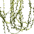 Pikkukuva 5 / 5: 200M/656ft sidenbladformad handgjorda konstgjorda gröna löv för bröllopsdekoration DIY Krans Present Scrapbooking Hantverk falsk blomma