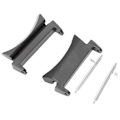 Miniatyrbilde 1 av 6: 1 par/sett adapter for remkobling i rustfritt stål for Galaxy Watch 4-klokkebånd, svart