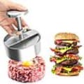 Miniatyrbild 3 av 3: Burger Press, Premium rostfritt stål Hamburger Press, Justerbar