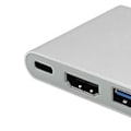 Pikkukuva 5 / 6: Type C - USB-keskitin, monitoiminen 3 in 1, 5 Gbps nopea, kannettava Type C -telakointiasema kotiin ja toimistoon, hopea
