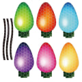 Pikkukuva 1 / 11: Magneettiset tarrat Auton magneettiset tarrat Joulupukki Valolamppu heijastavat tarrat Large Light Bulb Combination