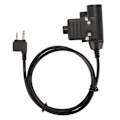 Miniatyrbild 2 av 7: U94 PTT 2-stifts Plug and Play Hands Free Push to Talk-adapter för Alan för Midland Radio
