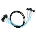 Miniatyrbillede 4 af 7: Mini SAS Kabel 6 SATA til 6 SATA Lige Buet Kabel 6Gbps Anti-Interferens Dobbelt Gruppe Skærmning SATA Kabel til SSD 0,5m / 1,6ft