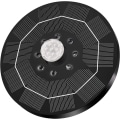 Miniatyrbild 8 av 8: Solar fontän Solar powered Fontän vatten fontän LED / Vattenpump-WELLNGS black