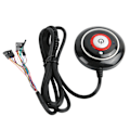Pikkukuva 4 / 7: PC Virtapainike Vahva ABS Kevyt Helppo Asennus Plug and Play PC Virtakytkin Internetkahvilaan 2 USB ja Audio