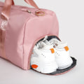Miniatyrbild 3 av 5: Sportgymnastikväska med skoväska Wet Bag Duffelväska Vattentät resväska för kvinnor män (rosa)