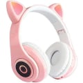 Pikkukuva 1 / 4: Suloiset langattomat Cat Ear -kuulokkeet, Bluetooth 5.0 Over Ear -kuulokkeet Pink