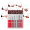 Miniatyrbilde 3 av 4: INF Elektrisk neglfil med 6 bits Vit Hvid