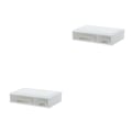 Miniatyrbillede 1 af 5: 1/2 hvid stak og organiser med stablede skuffer fri Double lattices 2PCS