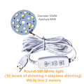Miniatyrbillede 1 af 8: DC 5V Dæmpbar LED-chips SMD LED-lampe DIY Light Justerbar LED A9