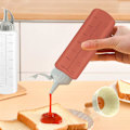Miniatyrbillede 4 af 5: Sauceflaske med låg 4 stk 350 ml Plastkrydderi Squeeze Bo