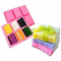 Miniatyrbild 2 av 5: Form, mould, 2 delar 6 hålrum DIY rektangulär form för bakning av kakor Chokladkaka isbitar Hemlagat hantverk