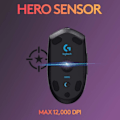 Miniatyrbilde 2 av 5: Logitech G305 LIGHTSPEED Trådløs Gamingmus, Hero 12K Sensor, 12 000 DPI, Lett, 6 Programmerbare Knapper, 250 Timers Batteritid SvartAA