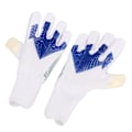 Miniatyrbillede 5 af 7: Et par fodboldmålmandshandsker med stærkt håndfladegreb, fingerbeskyttelse, skridsikker latex og nylon, åndbar fodboldmålmandshandske 10