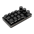 Miniatyrbild 7 av 7: Mini 12-knapps tangentbord med 3 rattar, anpassningsbar programmering, hot-swap, kabelseparation, mekaniskt tangentbord med blå brytare