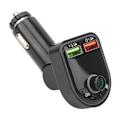 Miniatyrbillede 3 af 7: P6 Bluetooth 5.3 Transmitter Trådløs Radio Bluetooth Biladapter MP3 Musikafspiller med Farvede Ambient Lys