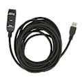 Pikkukuva 2 / 7: USB 3.0 -jatkokaapeli, musta, 5 m, 5 Gbit/s, uros-naaras, aktiivinen USB-jatkojohto hubille, hiirelle, näppäimistölle