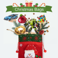 Miniatyrbild 3 av 5: Julklappspåsar, Dragsko Julpåsar 3D Xmas Presentpåsar,