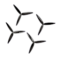Miniatyrbillede 7 af 7: 4 stk. Drone Propeller 3 Blade Høj Hastighed 7 tommer 180 mm Propeller til CW FPV Drone 2206 til 1500kv Motor