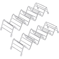 Miniatyrbilde 1 av 5: Tacoholder stativ rustfritt stål 4 lommer taco rack bølgeform