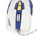 Miniatyrbilde 4 av 7: Sportsbilformet Kablet Gamingmus USB Optisk Datamus LED-lys 4 Justerbar DPI Opptil 3200 Datamus Blå