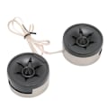 Miniatyrbillede 2 af 6: 2 STK 350W Mini Dome Tweeter Rund Højttaler Stick On Sort Universal Bil Lydsystem