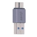 Miniatyrbilde 3 av 7: Micro B til A Hann Adapter 10GB Maksimal Overføringshastighet Micro B Adapter for Dataoverføring Lading Universell Kompatibilitet