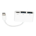 Pikkukuva 5 / 7: USB-sovitin 3 in 1 Nopea tiedonsiirto Helppo käyttää Pieni kannettava moniporttinen USB-sovitin puhelimelle ja tietokoneelle