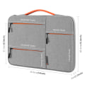 Miniatyrbilde 2 av 7: CASE 14,0-15,0 tommers bærbart etui med glidelås. Grey