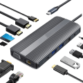 Pikkukuva 1 / 10: 12-in-1 USB Type-C Hub -telakointiasema 4K Dual HDMI