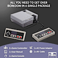 Miniatyrbilde 3 av 5: Klassisk retro spillkonsoll Mini videospillkonsoller spill med 620 spill - Av Output AU Plug