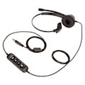 Miniatyrbilde 3 av 7: USB Business Headset ENC Støyreduserende Enkeltsidig Kablet PC-hodetelefon med Høyttalervolumjustering og Mikrofondemping